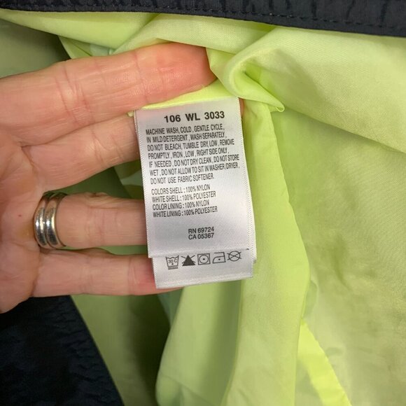 Columbia Vintage 90s Black Lightweight Windbreaker Rain Trench Coat - Picture 10 of 16